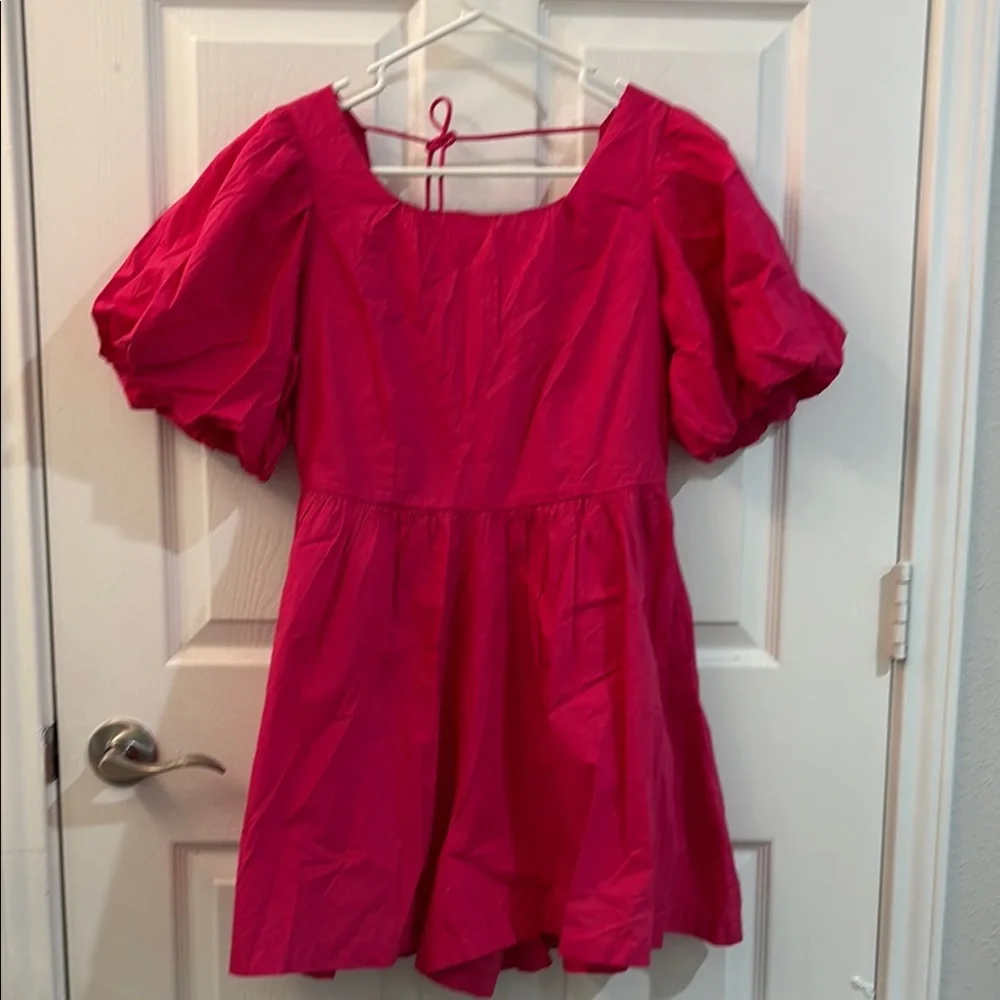 Anthropologie puff sleeve romper dress size 2 - Picture 2 of 13